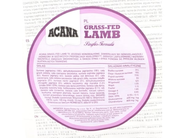 Acana Grass-Fed Lamb 2 kg