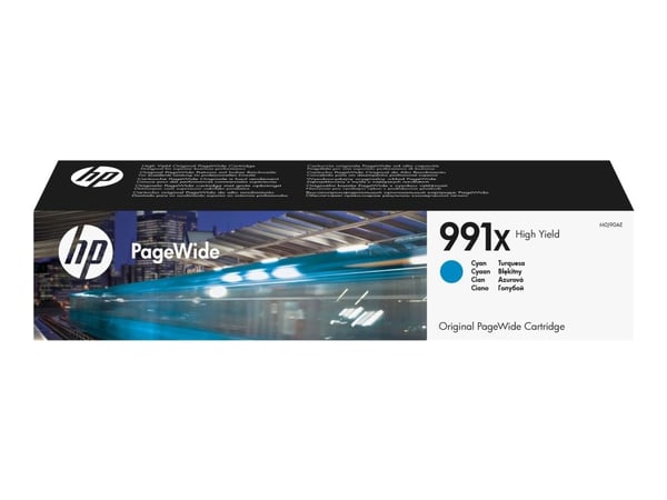 HP 991X alkuperäinen riittoisa syaani PageWide -patruuna, Korkea, Syaani, Väriainepohjainen muste, 1 kpl, 16000 sivua, Kertapakkaus