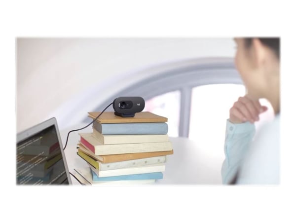 Logitech C505e - Webkamera - väri - 720p - kiinteä polttoväli - ääni - USB