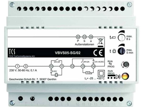Forsynings- og styreenhet VBVS05-SG/02 6TE (VBVS05-SG/02)