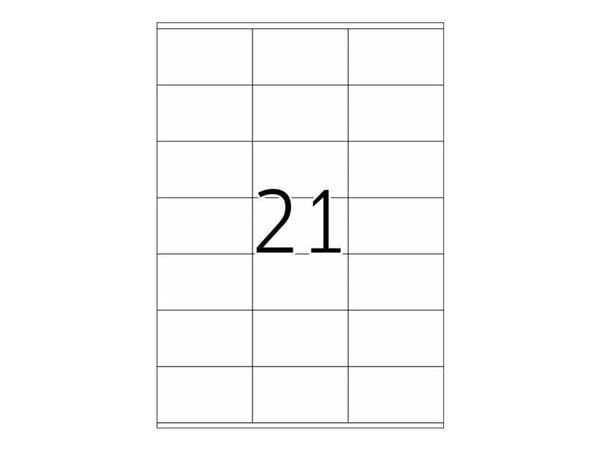 HERMA Premium - Papper - matt - permanent självhäftande - vit - 70 x 42 mm 525 etikett (er) (25 ark x 21) laminerade etiketter