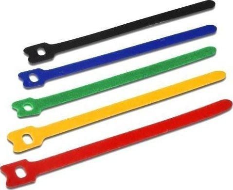 Techly 109528, Nippusidekiinnitys, Velcro, Monivärinen, 12 mm, 150 mm, 10 kpl