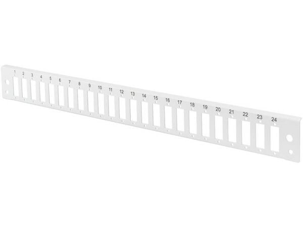 DIGITUS DN-96202-QL - Panel till fiberoptisk skarvlåda - fram - grå, RAL 7035 - 1U - 24 portar