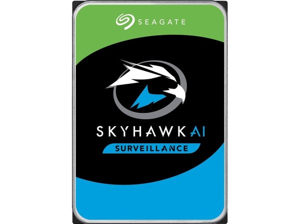 Seagate SkyHawk AI ST12000VE001 - Harddisk - 12 TB - intern - 3.5" - SATA 6Gb/s - buffer: 256 MB - med 3-års Seagate Rescue Data Recovery