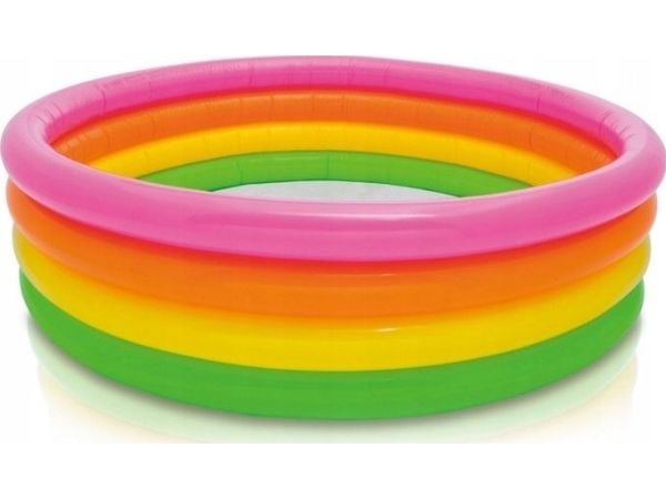 Intex Sunset Glow Pool, Oppblåsbart basseng, 780 l, Rund, 3 år, Sunset Glow Pool, Vinyl