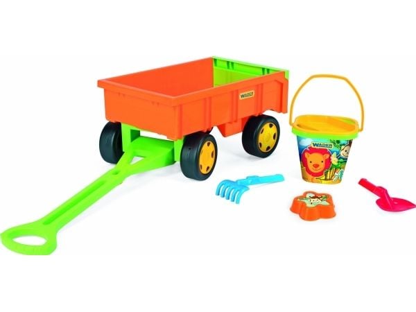 Trolley-trailer med sandkit