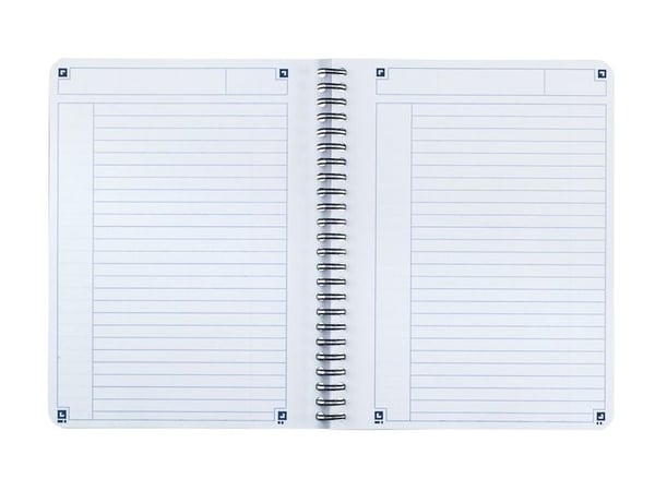 Notesbog A5+ Oxford Touch´ blå linjeret 90g m/140 sider