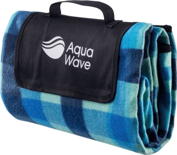 AquaWave Piknik-peitto CHEQUA BLANKET BLUE CHECKQUERED PRINT 130X150