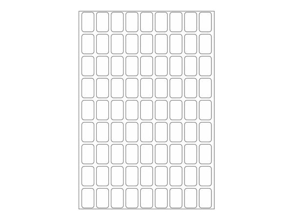 HERMA - Papir - selv-adhesiv - hvit - 10 x 16 mm 2592 etikett(er) (32 ark x 81) merkelapper