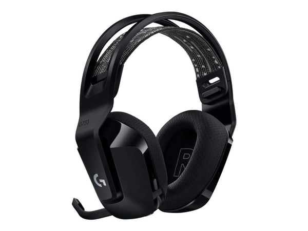 Logitech G G733 LIGHTSPEED Wireless RGB Gaming Headset - Hodesett - full størrelse - 2,4 GHz - trådløs - svart