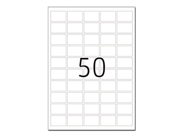 HERMA Special - Matt - selv-adhesiv - hvit - 37 x 25 mm 1250 etikett(er) (25 ark x 50 filmetiketter