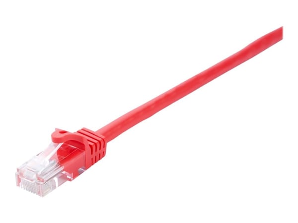 V7 - Koblingskabel - RJ-45 (hann) til RJ-45 (hann) - 1 m - UTP - CAT 6 - formstøpt, uten hindringer - rød