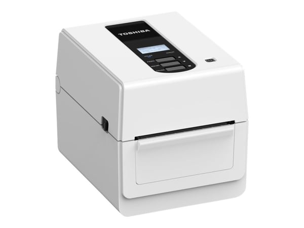 Toshiba TEC BV410D - Etikettskriver - direktetermisk - Rull (11,8 cm) - 203 dpi - inntil 177.8 mm/sek - USB 2.0, LAN - hvit