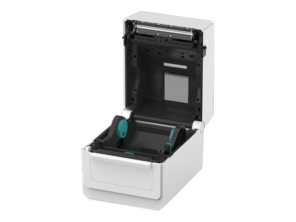 Toshiba TEC BV410D - tarratulostin - suoralämpötulostus - rulla (11,8 cm) - 203 dpi - jopa 177,8 mm/s - USB 2.0, LAN - valkoinen - valkoinen