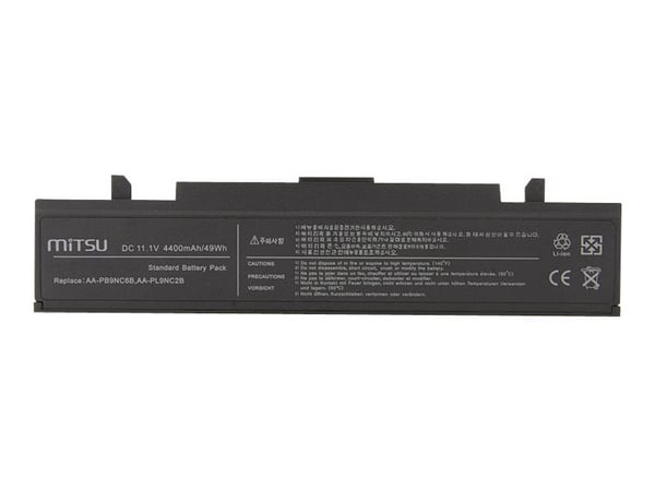 MiTSU BC/SA-R519 - Batteri til bærbar PC (tilsvarer: Samsung AA-PB9NC6B, Samsung AA-PB9NC6W, Samsung AA-PB9NS6B, Samsung AA-PB9NC5B, Samsung AA-PL9...