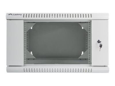 Lanberg - Rack skap - veggmonterbar - grå, RAL 7035 - 6U - 19"