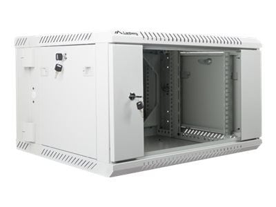 Lanberg - Rack skap - veggmonterbar - grå, RAL 7035 - 6U - 19"