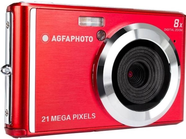 AgfaPhoto Realishot DC5200, 21 MP, 5616 x 3744 pixlar, CMOS, HD, 89 g, Röd