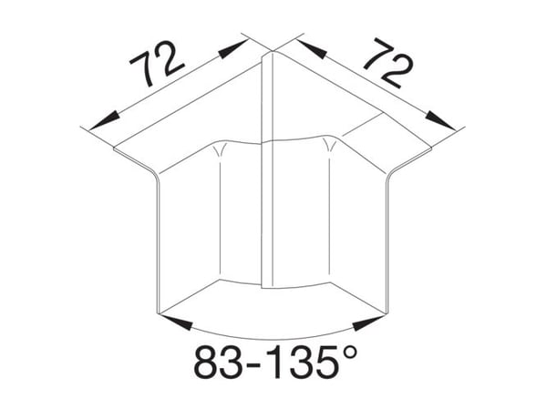 Hager SL2005549010, 20 mm, 55 mm, akrylonitrilbutadienstyren, hvit, CE