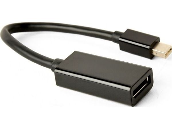 Cablexpert - DisplayPort-adapter - Mini DisplayPort (hann) til DisplayPort (hunn) - DisplayPort 1.2 - 15 cm - 4K-støtte - svart
