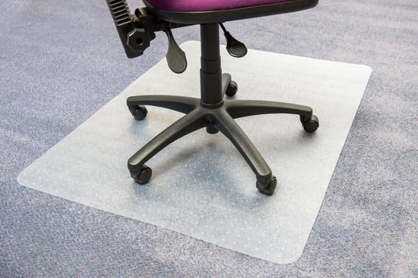 Advantage antistatisk stoleunderlag PVC 120x150 cm til tæppe
