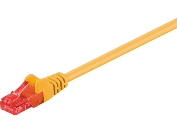 goobay - Nettverkskabel - RJ-45 (hann) til RJ-45 (hann) - 7.5 m - UTP - CAT 6 - formstøpt - gul