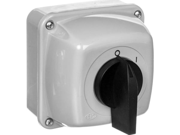 Elektromet nokkakytkin 0-1 3P 16A IP44 kaari 16-13 kotelossa 921613