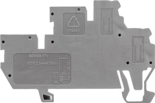 Wago 870-101, 5 mm, 70 mm, 70 mm, 40 mm, 500 V