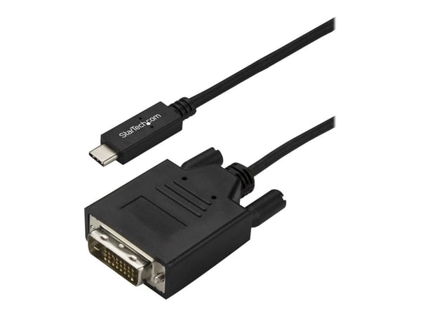StarTech 10ft (3m) USB C to DVI Cable, 1080p (Single Link) USB Type-C (DP Alt Mode HBR2) to DVI-Digital Video Adapter Cable, Thunderbolt 3 Compatib...