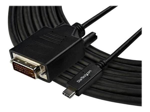 StarTech 10ft (3m) USB C to DVI Cable, 1080p (Single Link) USB Type-C (DP Alt Mode HBR2) to DVI-Digital Video Adapter Cable, Thunderbolt 3 Compatib...