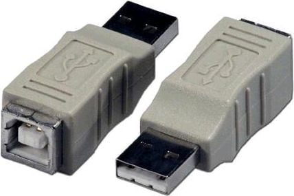 Adapter USB PremiumCord USB A - USB B Grå (kur-3)