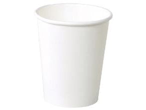 Kaffebæger Pap Ø80xH90mm 25cl 8oz Single Wall Hvid,50 stk/ps - (50 stk.)