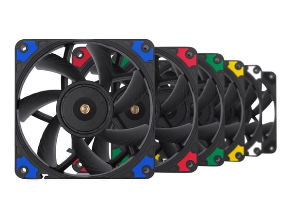 Noctua chromax NF-A12x15 PWM.black.swap - Kabinettvifte - 120 mm - svart
