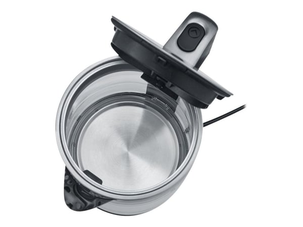 SEVERIN WK 3420 - Vattenkokare - 1.7 liter - 2.2 kW - glass/brushed stainless steel/black