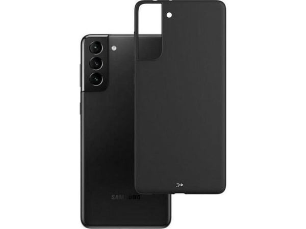 3mk Matt Case - Beskyttende deksel for mobiltelefon - termoplast-polyuretan (TPU) - svart - for Samsung Galaxy S21+ 5G