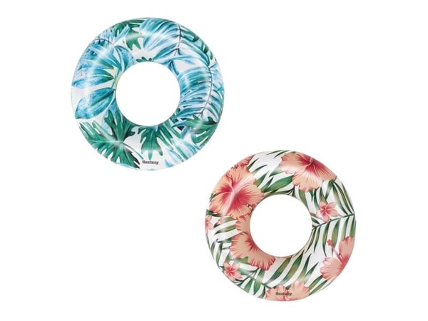 Bestway 36237, Monivärinen, Läpinäkyvä, Uimarengas, Kuva, PVC-muovi, Poika/tyttö, Tropical print