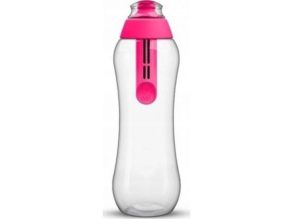Dafi POZ00968, Veden suodatuspullo, 0,5 L, Vaaleanpunainen, Läpinäkyvä