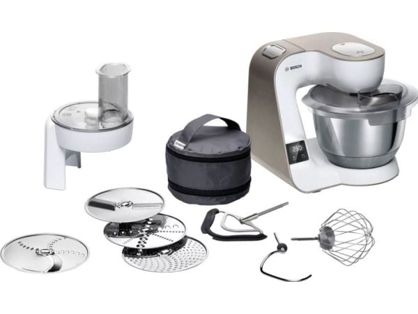 Bosch MUM5 MUM5XW10 - Kjøkkenmaskin - 1000 W - hvit/sjampanje