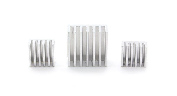 Raspberry Pi heatsink sett - sølv