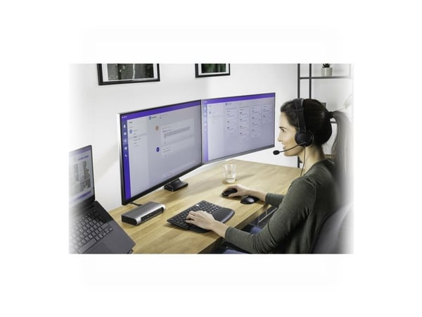 Kensington SmartFit One-Touch Height Adjustable Dual Monitor Arm - Monteringssett - justerbar arm - for 2 skjermer - aluminium, plastikk, stål - sk...