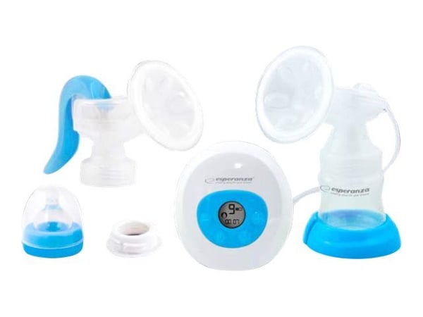 Esperanza GEMELOS - Breast pump - sladdlös - med manual breast pump