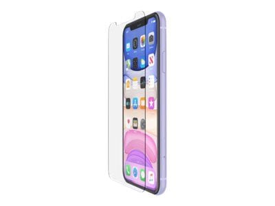 Belkin ScreenForce InvisiGlass Ultra - Skjermbeskyttelse for mobiltelefon - glass - for Apple iPhone 11, XR