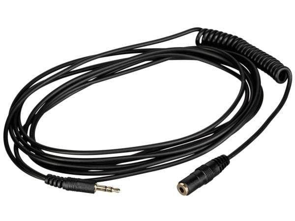 RØDE VC1 - Lydforlengelseskabel - mini-phone stereo 3.5 mm hann til mini-phone stereo 3.5 mm hunn - 3 m - skjermet - svart - rullet sammen - for RØ...