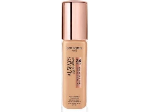 Bourjois Always fabulous 24hrs foundation, CYCLOPENTASILOXANE, AQUA/WATER/EAU, BUTYLENGLYCOL, TALC, CETYL PEG/PPG-10/1 DIMETHICONE,..., Hidratación...