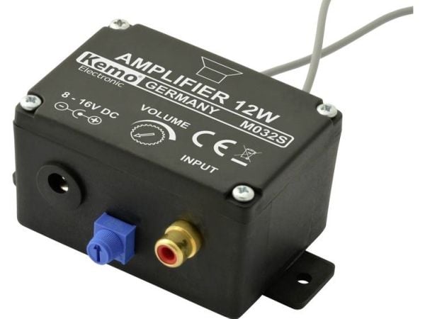 Kemo M032S Monovahvistin Rakennusmoduuli 6 V/DC, 9 V/DC, 12 V/DC, 16 V/DC 12 W 4 Ω