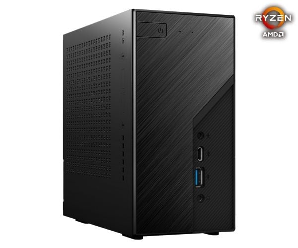 ASRock DeskMini X300 - Barebone - mini-PC Socket AM4 - ingen CPU - RAM 0 GB - Gigabit Ethernet
