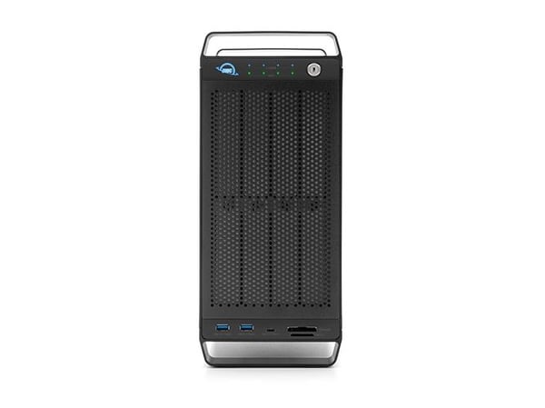 OWC ThunderBay Flex 8, HDD- / SSD kabinett, 2.5/3.5", SATA, Byte under drift (hotswap), USB-anslutning, Svart