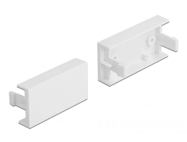 Delock - Easy 45 - utgangsdeksel - hvit, RAL 9003 (en pakke 10)