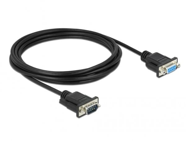 DeLOCK 86617, Musta, 3 m, RS-232, RS-232, Uros, Naaras