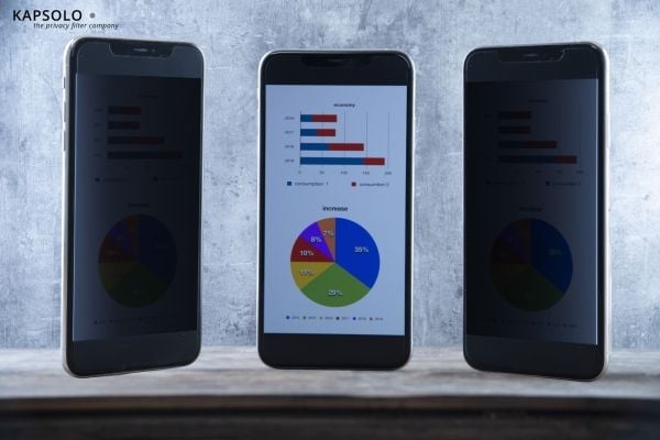 KAPSOLO Samsung Galaxy A6 Plus (2018), KAP11745 skjermfilter 15,2 cm (6") Rammeløst skjermfilter 2H, 15,2 cm (6"), Smarttelefon, 2H, Privatliv, 7 g